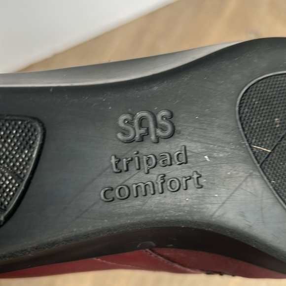 SAS Tripad Comfort Burgundy Leather Dream Loafers Shoes Slip-On Women's 8.5 W - Picture 9 of 16